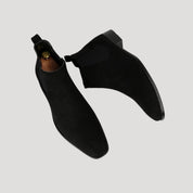 Men’s suede chelsea dealer winter dress boots