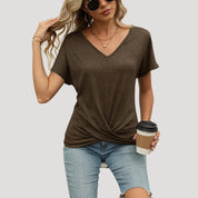 Women’s cotton v neck t shirt – casual