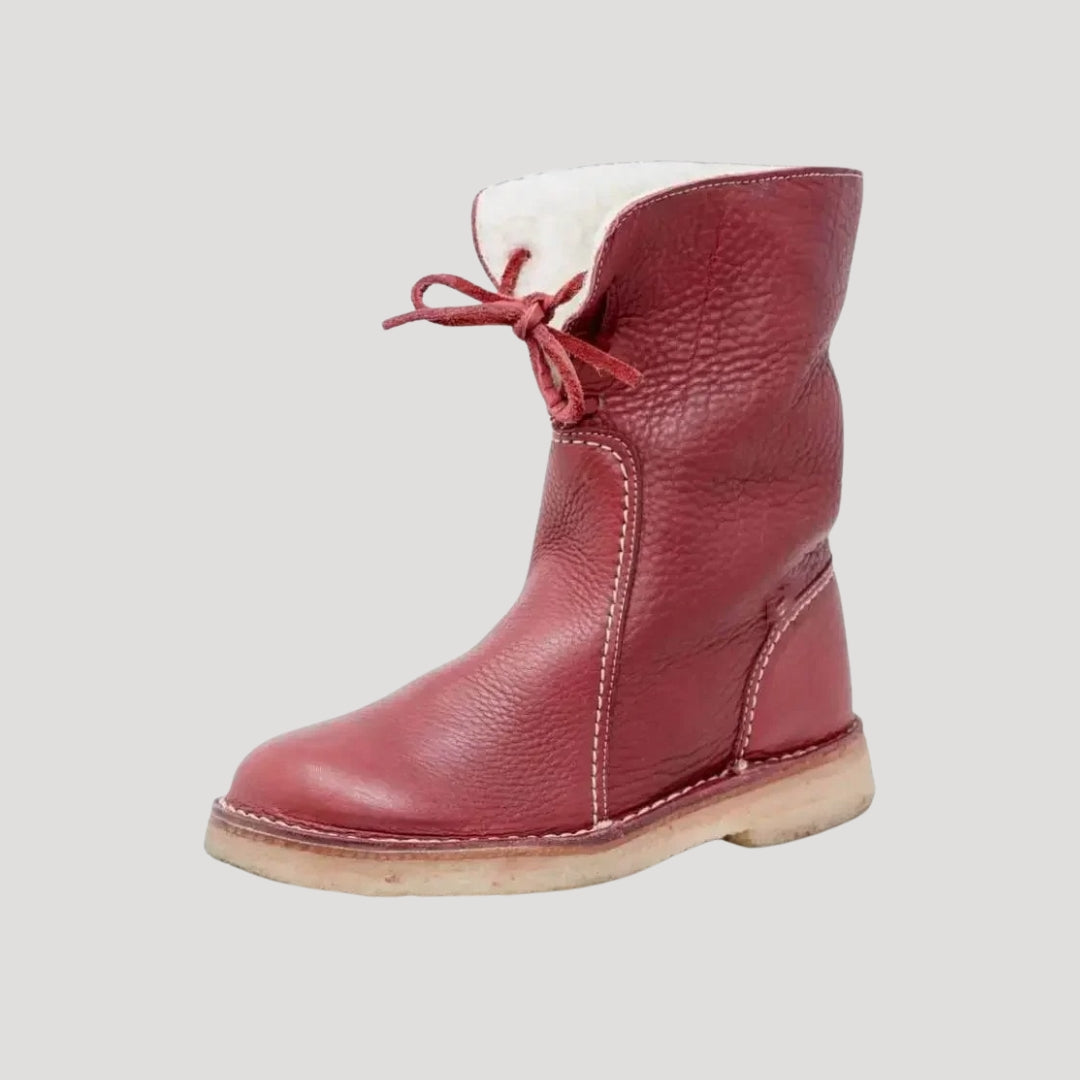 Genuine leather winter boots