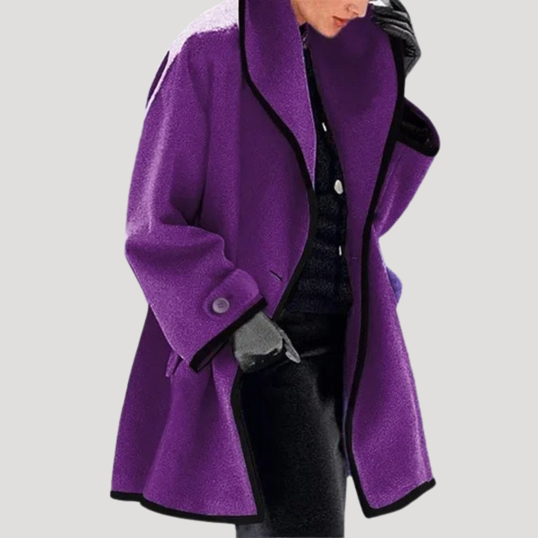 Women oversized wool coat