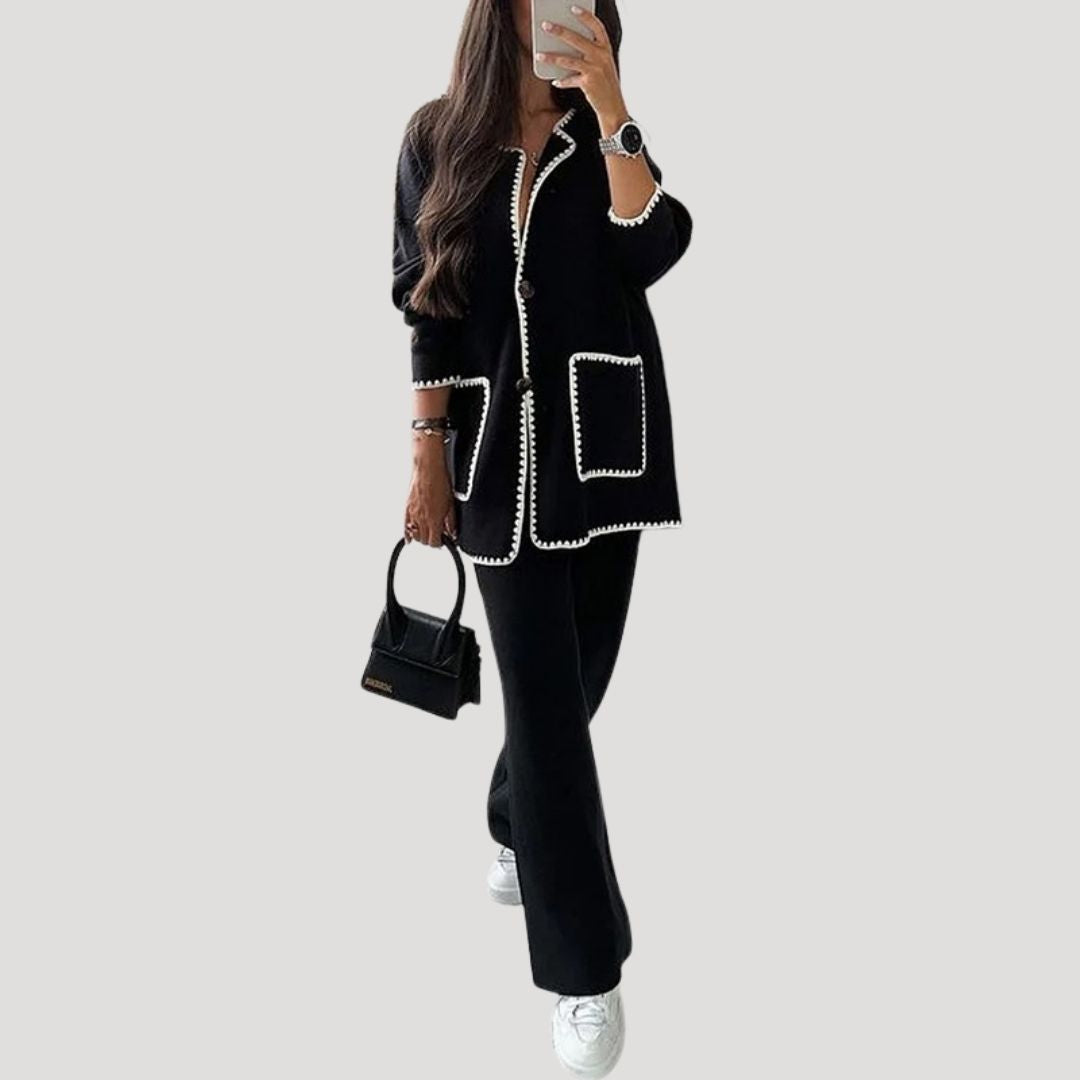 Women’s knitted co ord winter lounge set