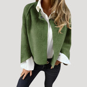 Women’s cropped cape style short coat jacket