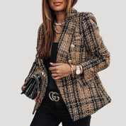 Women’s tailored longline fitted blazer jacket