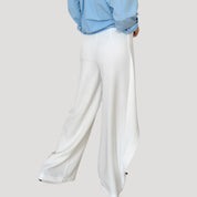 Sleek wrap-style pants