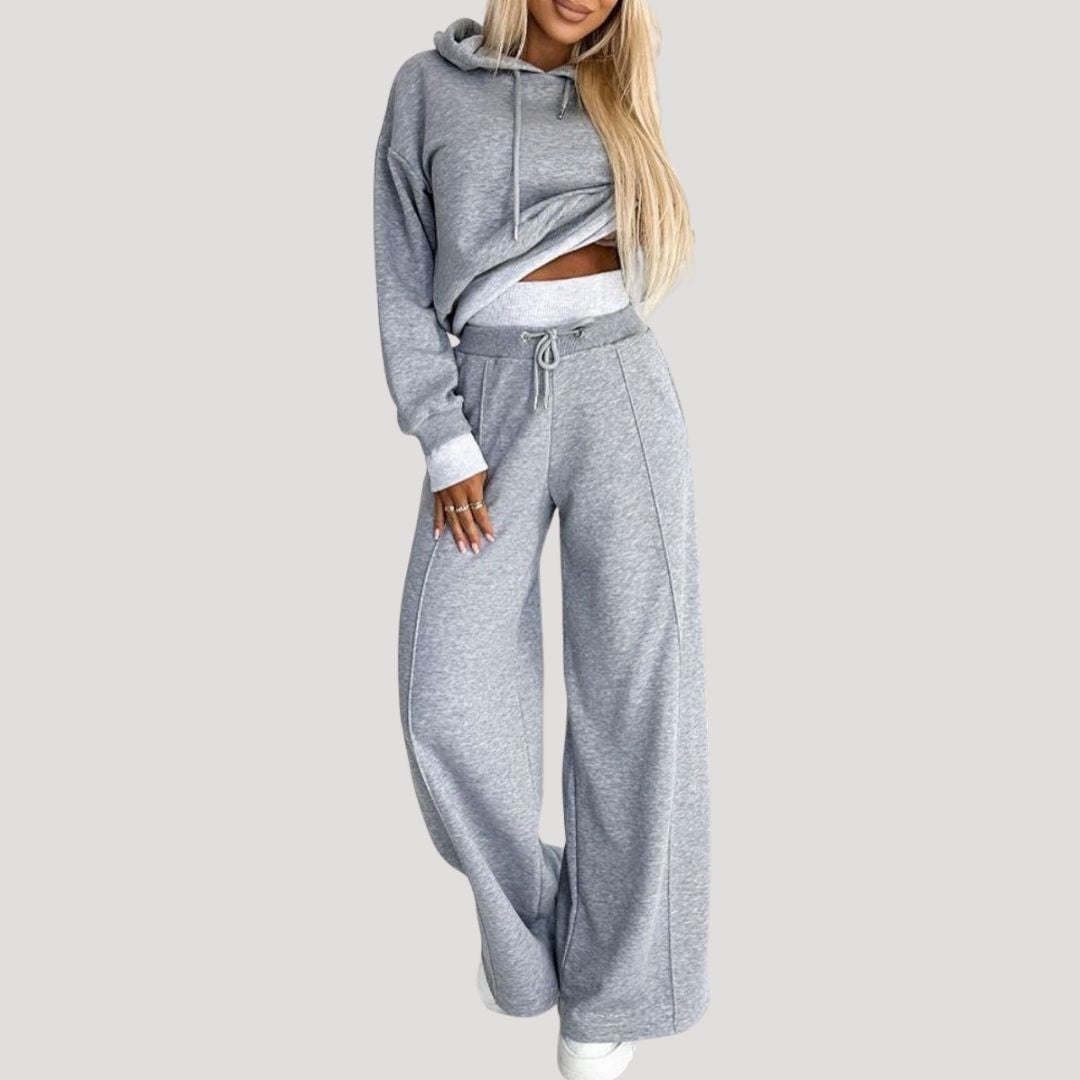 Women’s fleece lined oversized hoodie and jogger set