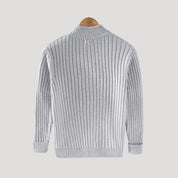 Men’s chunky knit winter zip up cardigan jacket