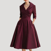 Women’s long sleeve midi formal party dress