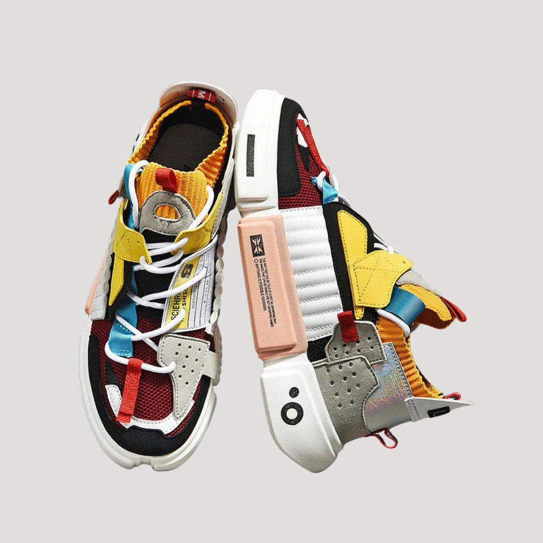 Men’s chunky platform lace up casual trainers