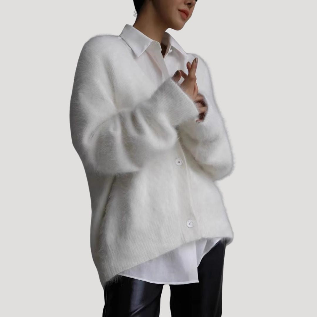 Women’s spring v neck cardigan sweater knitted