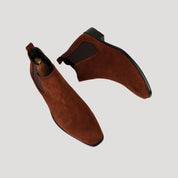 Men’s suede chelsea dealer winter dress boots