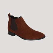 Men’s suede chelsea dealer winter dress boots