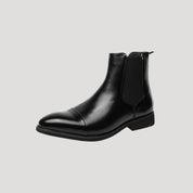 Men’s leather chelsea boots chunky heel style
