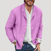 Men’s linen lightweight smart casual blazer jacket