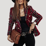 Women’s tailored longline fitted blazer jacket