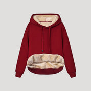 Women fleece-lined cozy hoodie