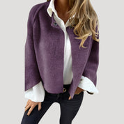 Women’s cropped cape style short coat jacket