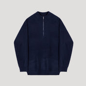Men’s quarter zip knitted winter jumper