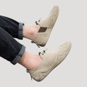 Men’s suede slip on driving loafers casual shoes