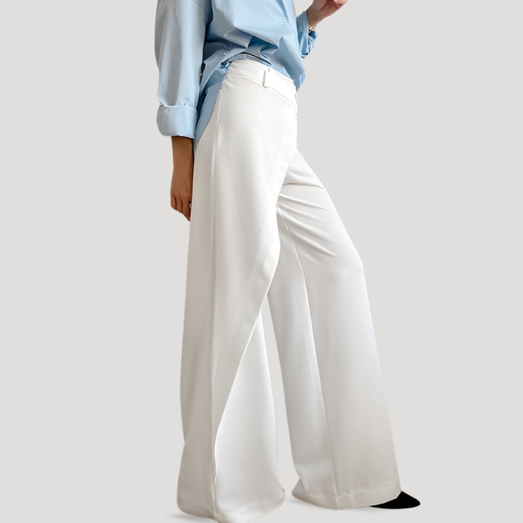 Sleek wrap-style pants