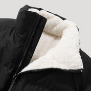 Fleece-lined puffer jacket