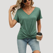 Women’s cotton v neck t shirt – casual