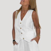 Women’s lightweight two-piece suit with gilet