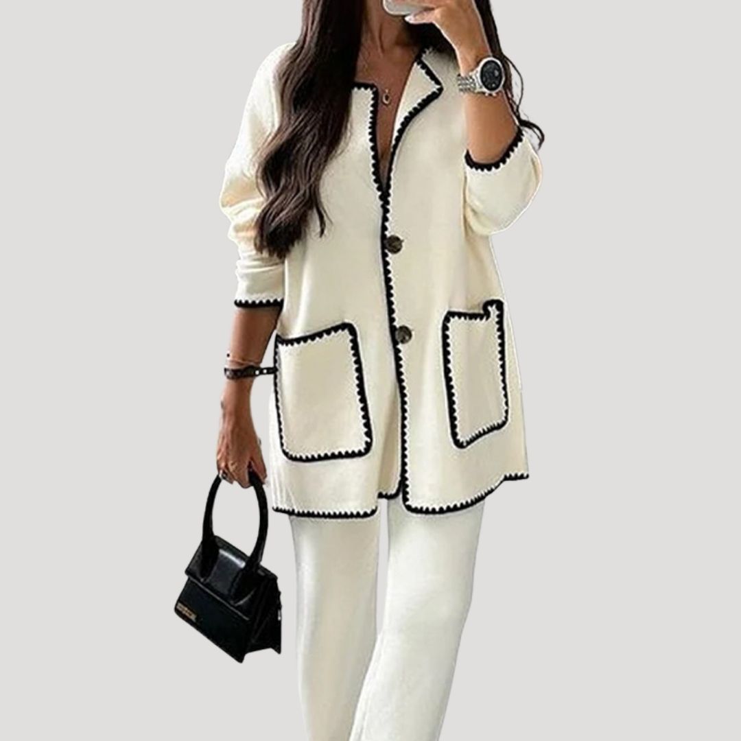 Women’s knitted co ord winter lounge set