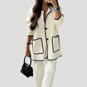 Women’s knitted co ord winter lounge set