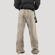 Leopard print relaxed pants