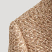 Women’s wool boucle cropped winter camel jacket