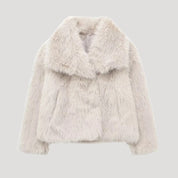 Women's luxury faux fur coat