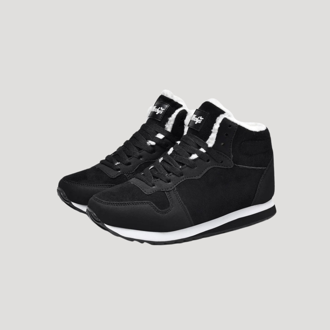 Women’s winter trainers – fleece lined high top sneakers