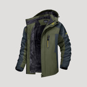Men’s waterproof winter jacket with fleece lining