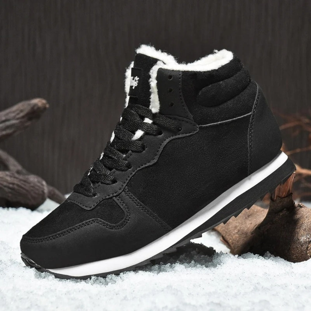 Women’s winter trainers – fleece lined high top sneakers