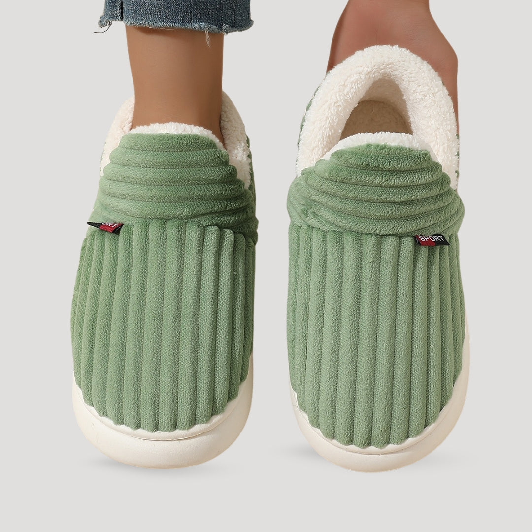 Cozy corduroy slipper boots