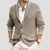 Men's spring vintage knitted cardigan