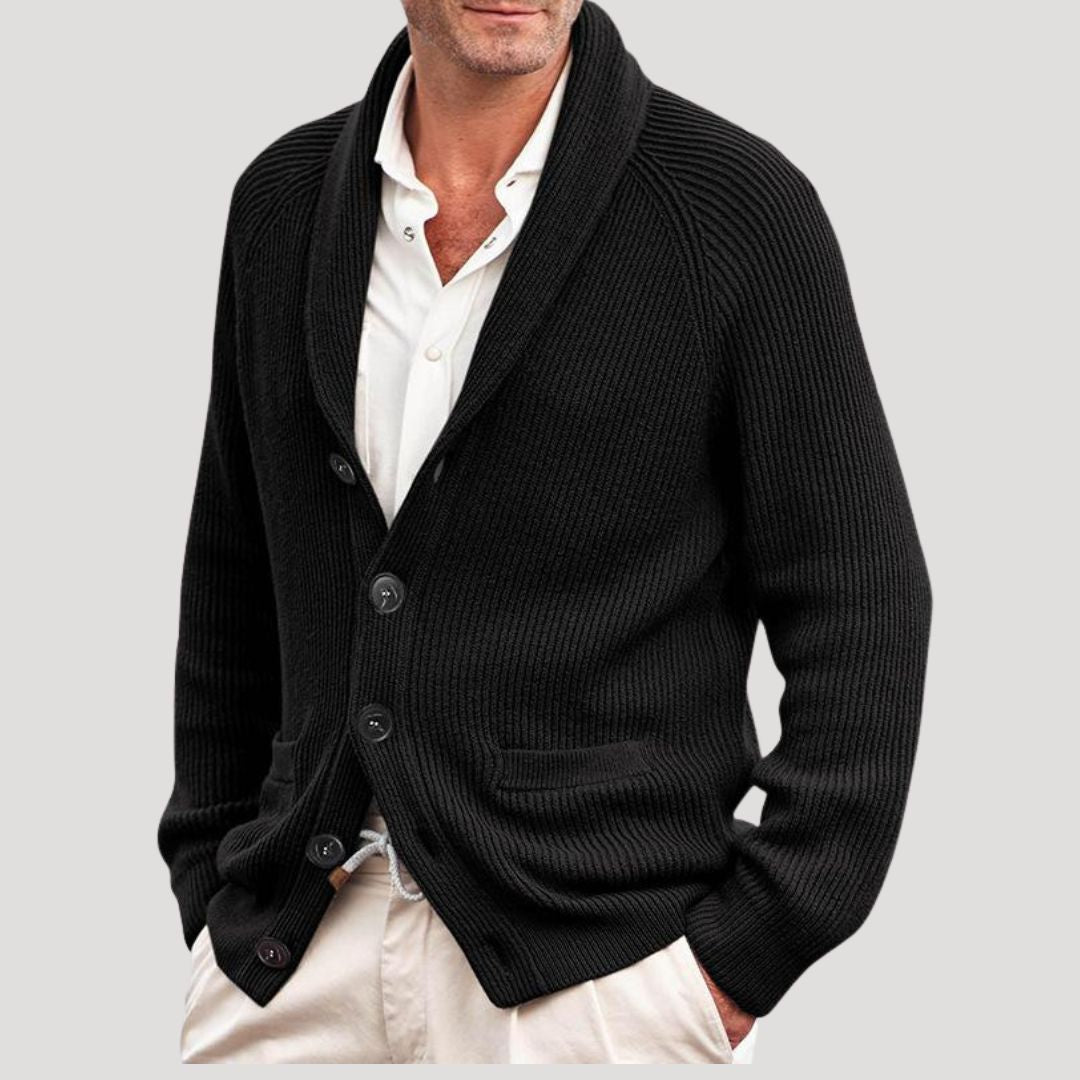 Men's spring vintage knitted cardigan