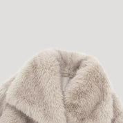 Women's luxury faux fur coat