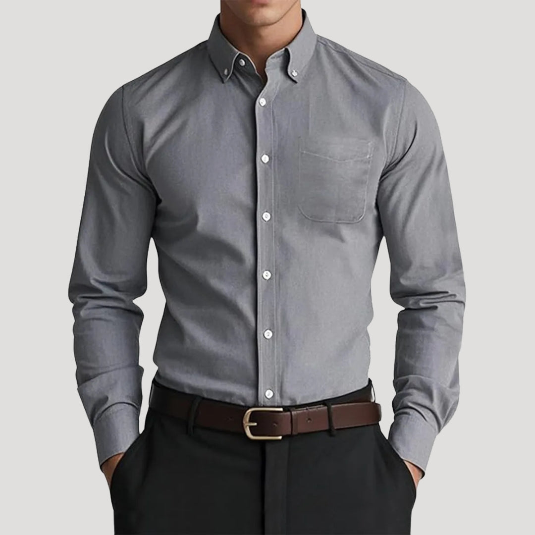 Men’s slim fit cotton formal work shirt