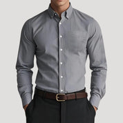 Men’s slim fit cotton formal work shirt