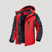Men’s waterproof winter jacket with fleece lining