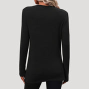 Long sleeve knotted hem tunic