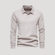 Classic men's long-sleeve polo