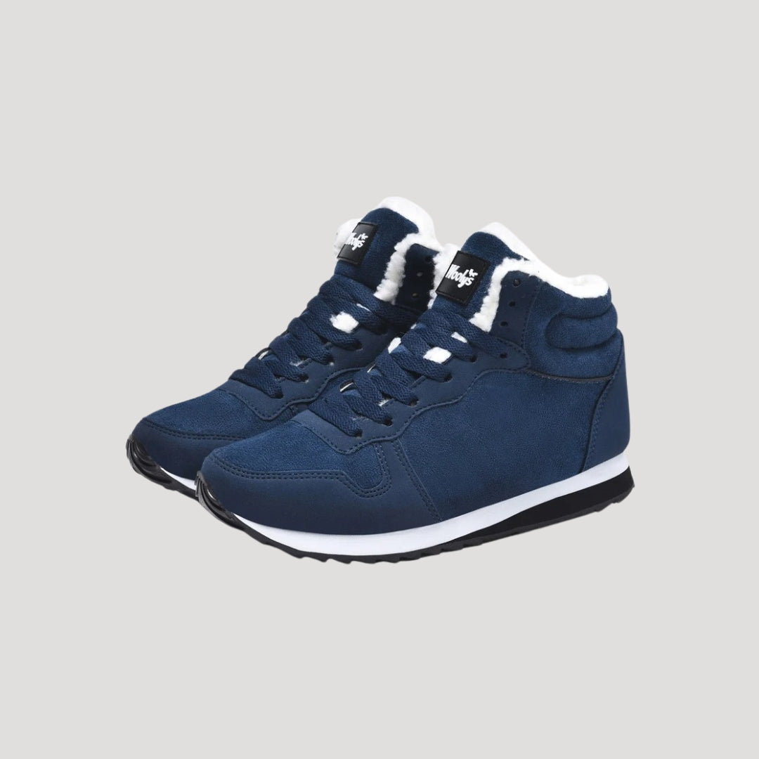 Women’s winter trainers – fleece lined high top sneakers