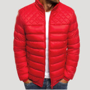 Men’s lightweight puffer jacket – quilted zip up style