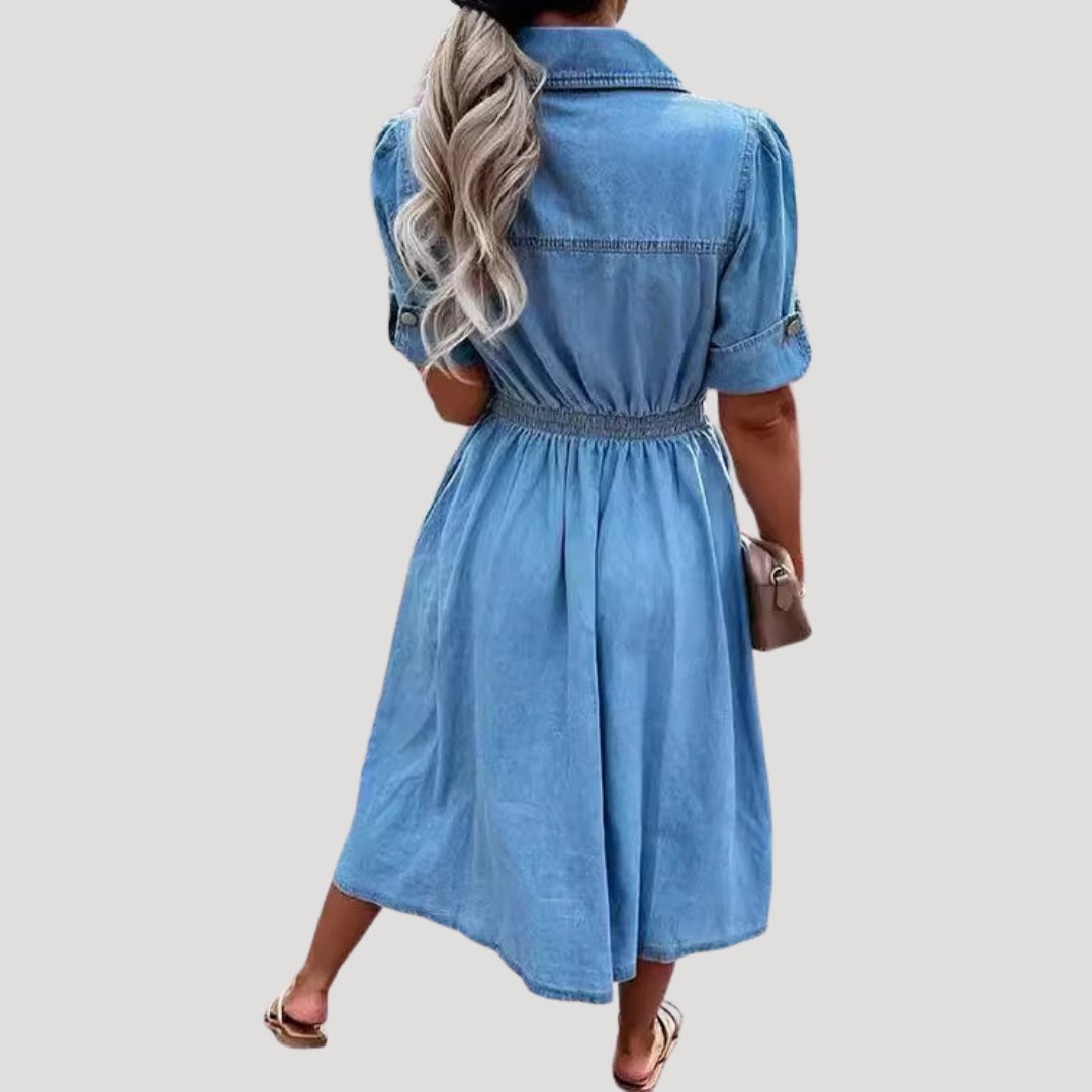 Women’s denim midi shirt dress