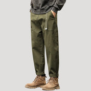 Men’s cargo work casual relaxed fit trousers