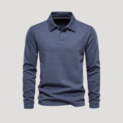 Classic men's long-sleeve polo