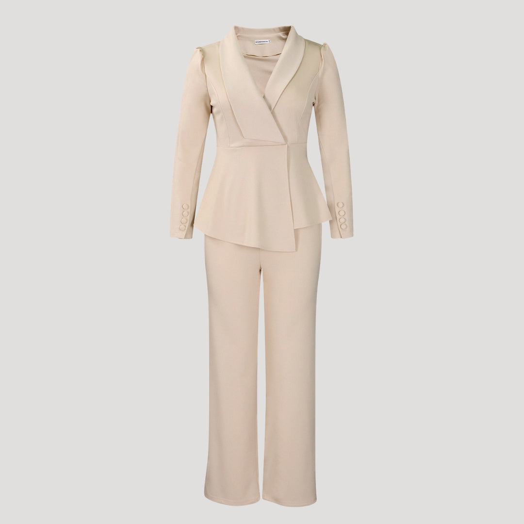 Women’s tailored trouser suit long sleeve set