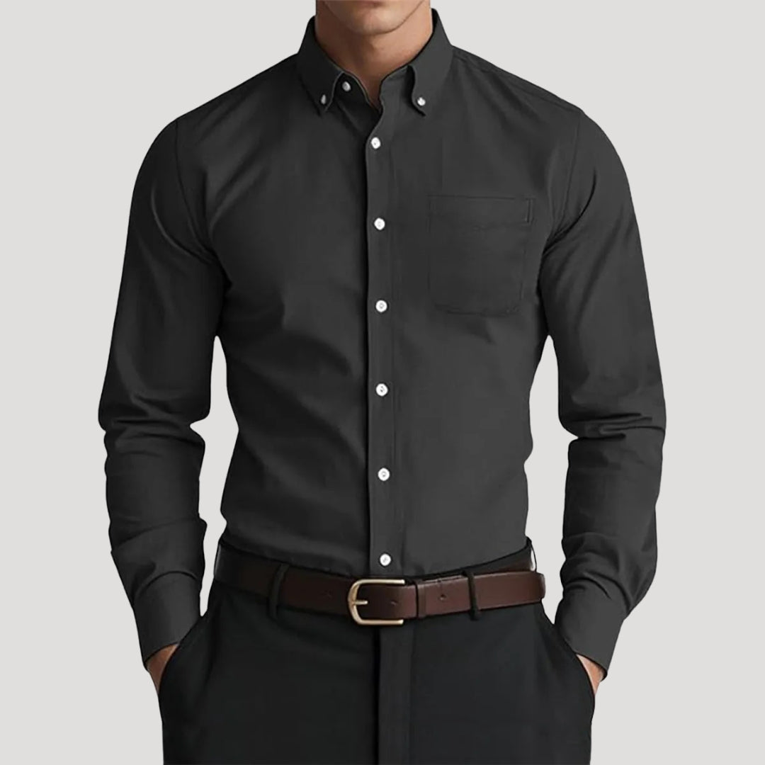 Men’s slim fit cotton formal work shirt